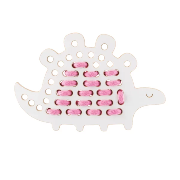 Milin houten lacing toy Freddie the dinosaur
