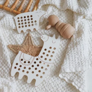 Milin houten lacing toy lama (4)