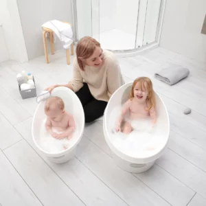 Shnuggle toddler bath white grey (4)