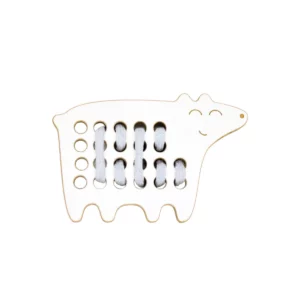 Milin houten lacing toy mini bear