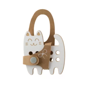 Milin houten lacing toy mini cat (1)