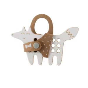Milin houten lacing toy mini fox (1)